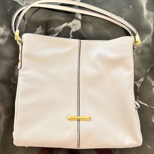 Anne Klein Cream Tote with Gold Hardware